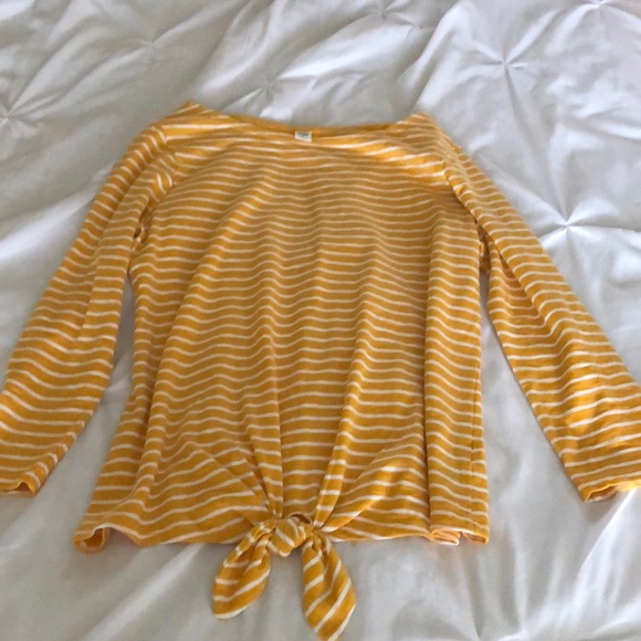 yellow and white stripped shirt - Picture 1 of 1